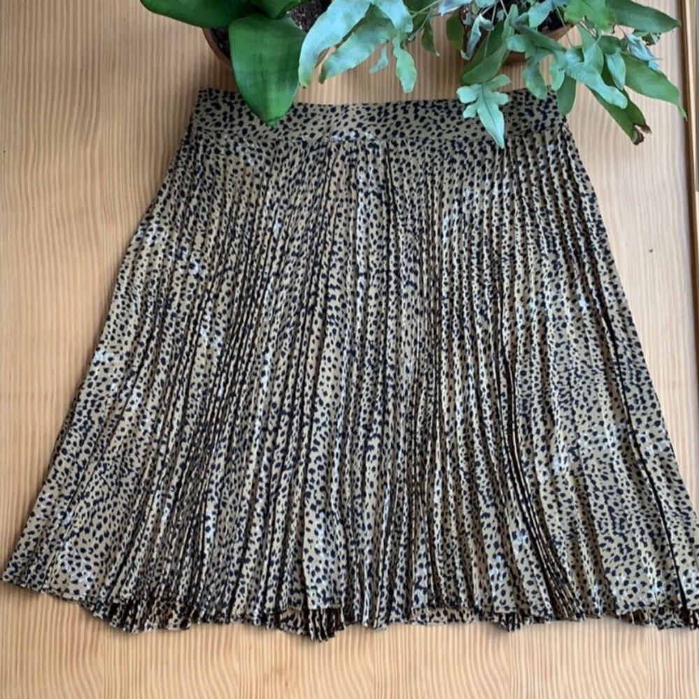 Wren Ready to Wear Silk Leopard Skirt